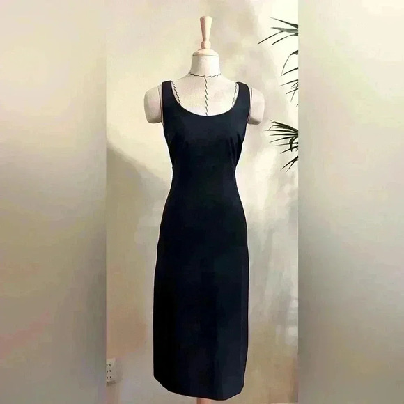 Club Monaco Fitted Midi Blue Navy Business Dress | Size 00 - Picture 1 of 11